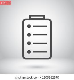 notes vector icon 10 eps