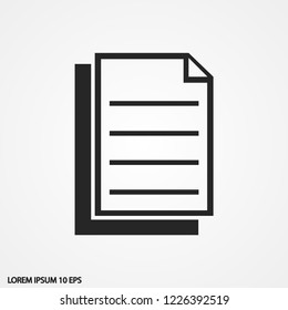 notes vector icon 10 eps