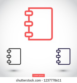 notes vector icon 10 eps