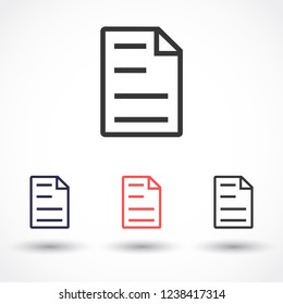 notes vector icon 10 eps