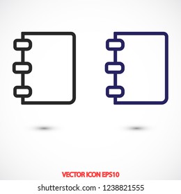 notes vector icon 10 eps