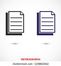 notes vector icon 10 eps
