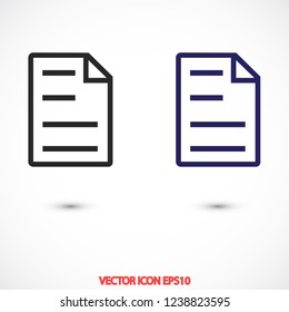 notes vector icon 10 eps