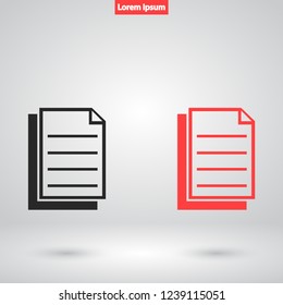 notes vector icon 10 eps