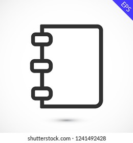 notes vector icon 10 eps