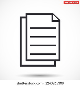 notes vector icon 10 eps