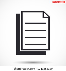 notes vector icon 10 eps