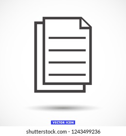 notes vector icon 10 eps