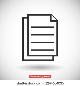 notes vector icon 10 eps