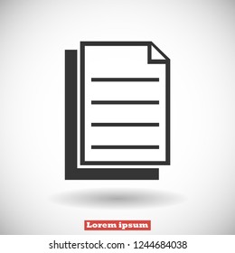 notes vector icon 10 eps