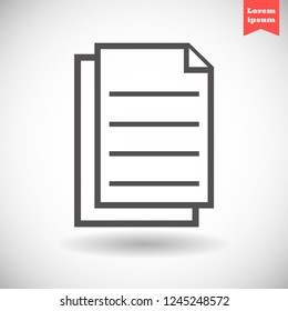 notes vector icon 10 eps