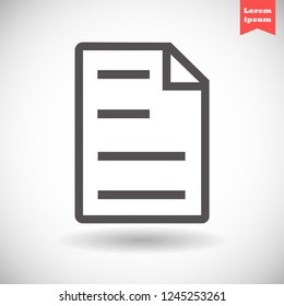 notes vector icon 10 eps