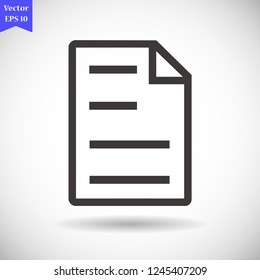 notes vector icon 10 eps