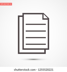 notes vector icon 10 eps