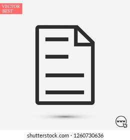 notes vector icon 10 eps