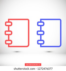 notes vector icon 10 eps