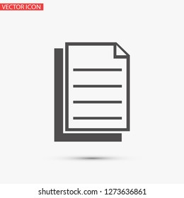 notes vector icon 10 eps