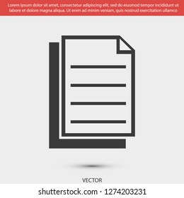notes vector icon 10 eps