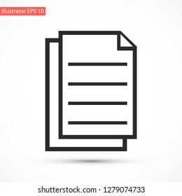 notes vector icon 10 eps