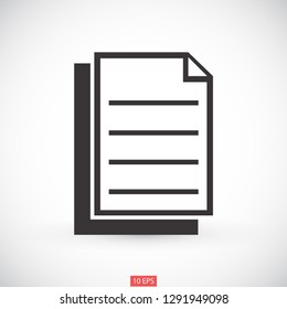 notes vector icon 10 eps