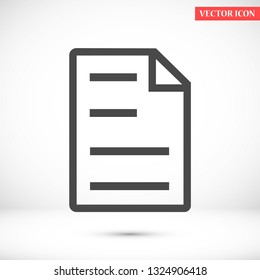 notes vector icon 10 eps
