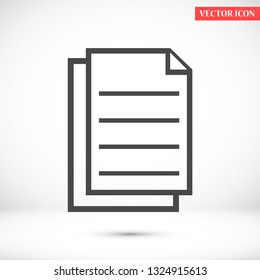 notes vector icon 10 eps