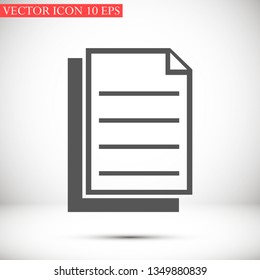 notes vector icon 10 eps