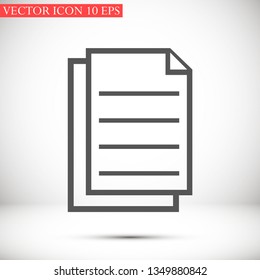 notes vector icon 10 eps