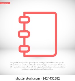 notes vector icon 10 eps , Lorem ipsum Flat design