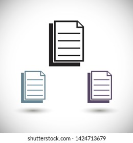 notes vector icon 10 eps , Lorem ipsum Flat design