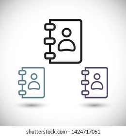 notes vector icon 10 eps , Lorem ipsum Flat design