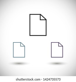 notes vector icon 10 eps , Lorem ipsum Flat design