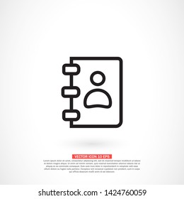 notes vector icon 10 eps , Lorem ipsum Flat design