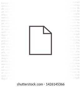 notes vector icon 10 eps , Lorem ipsum Flat design