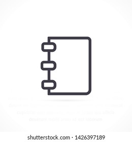 notes vector icon 10 eps , Lorem ipsum Flat design