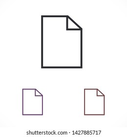 notes vector icon 10 eps , Lorem ipsum Flat design