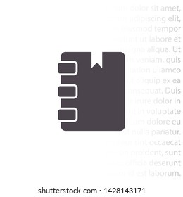 notes vector icon 10 eps , Lorem ipsum Flat design