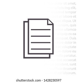 notes vector icon 10 eps , Lorem ipsum Flat design