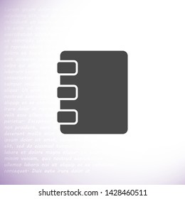 notes vector icon 10 eps , Lorem ipsum Flat design