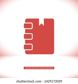 notes vector icon 10 eps , Lorem ipsum Flat design