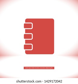 notes vector icon 10 eps , Lorem ipsum Flat design