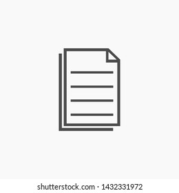 notes vector icon 10 eps , Lorem ipsum Flat design