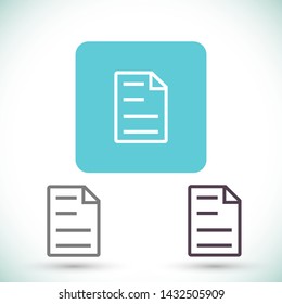 notes vector icon 10 eps , Lorem ipsum Flat design
