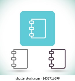 notes vector icon 10 eps , Lorem ipsum Flat design