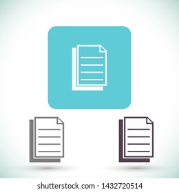 notes vector icon 10 eps , Lorem ipsum Flat design