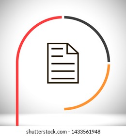 notes vector icon 10 eps , Lorem ipsum Flat design