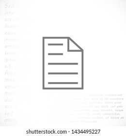 notes vector icon 10 eps , Lorem ipsum Flat design