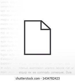 notes vector icon 10 eps , Lorem ipsum Flat design