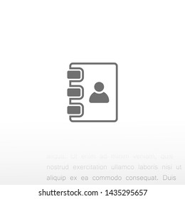 notes vector icon 10 eps , Lorem ipsum Flat design