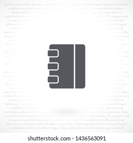 notes vector icon 10 eps , Lorem ipsum Flat design
